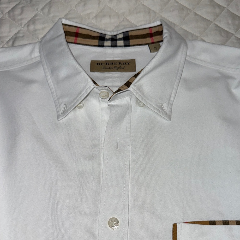 Burberry Classic White Dress Shirt